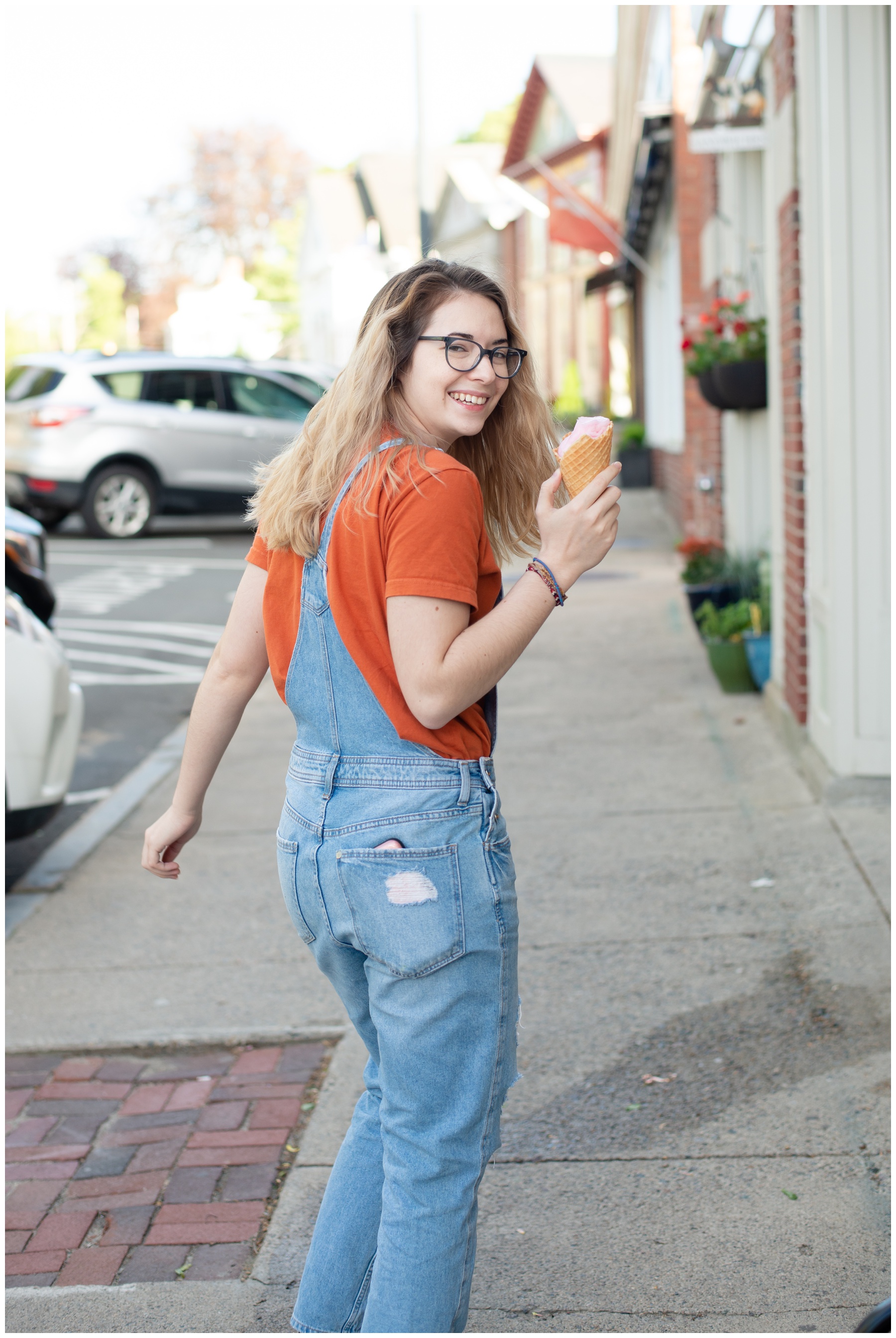 Senior portraits taken in Hingham, MA by Slowey Snaps Photography